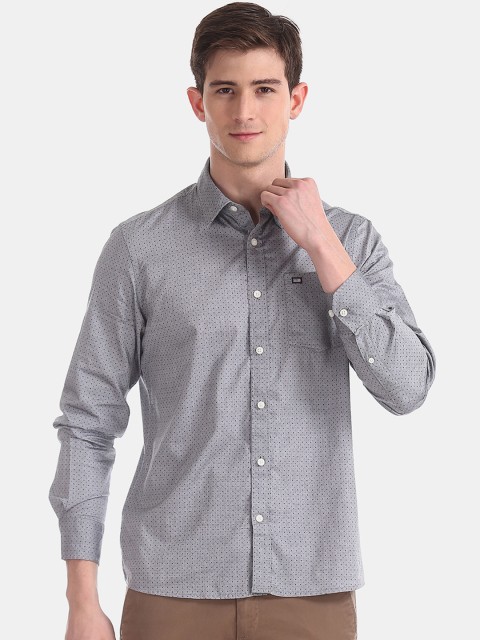 

Arrow Sport Men Grey Slim Fit Printed Casual Shirt