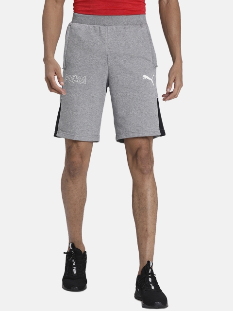 

Puma Men Grey Solid Regular Fit Modern Sports Shorts