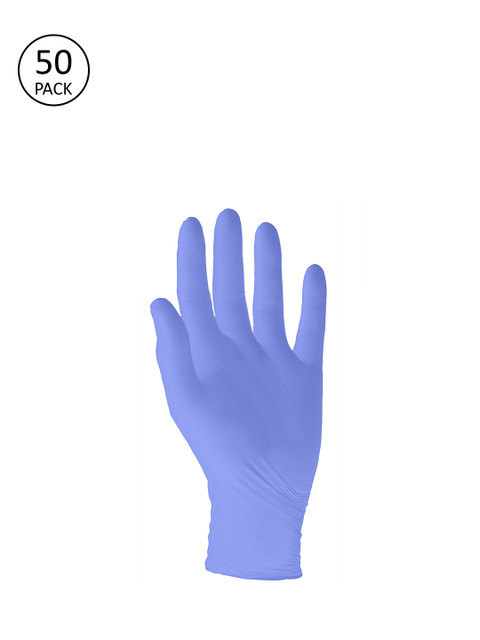 

Apsis Unisex 50 Pcs Solid Examination Disposable Hand Gloves, Blue