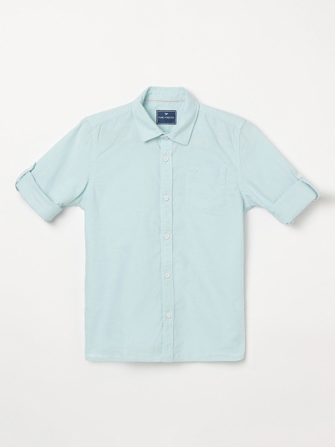 

Fame Forever by Lifestyle Boys Blue Slim Fit Solid Casual Shirt