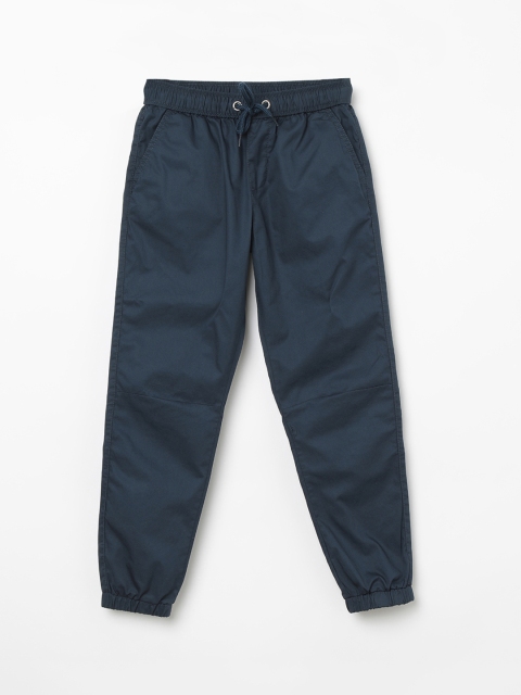 

Fame Forever by Lifestyle Boys Navy Blue Slim Fit Solid Joggers