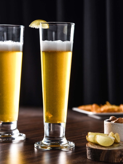 

Ocean Set of 6 Transparent Viva Footed Beer Glasses