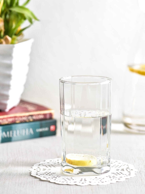 

Ocean Set of 6 Transparent Pyramid Long Drink Glasses 300 ml each