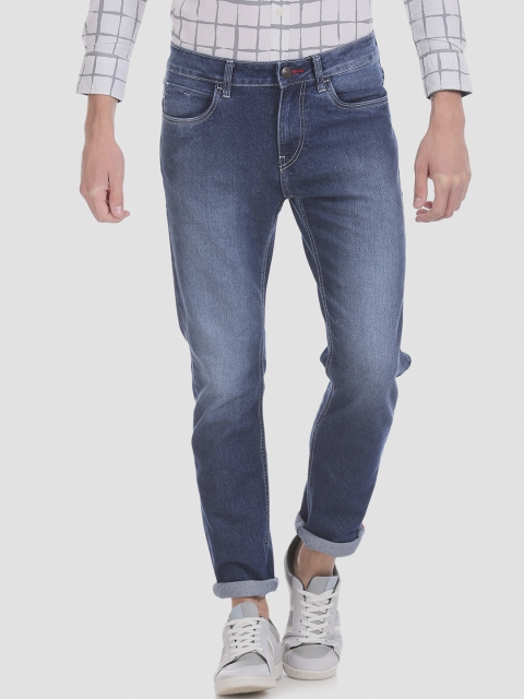 

Newport Men Blue Slim Fit Mid-Rise Clean Look Stretchable Jeans