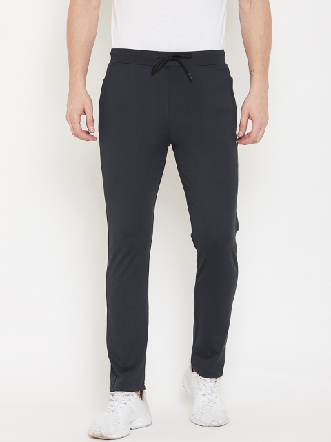 

Okane Men Black Solid Track Pants
