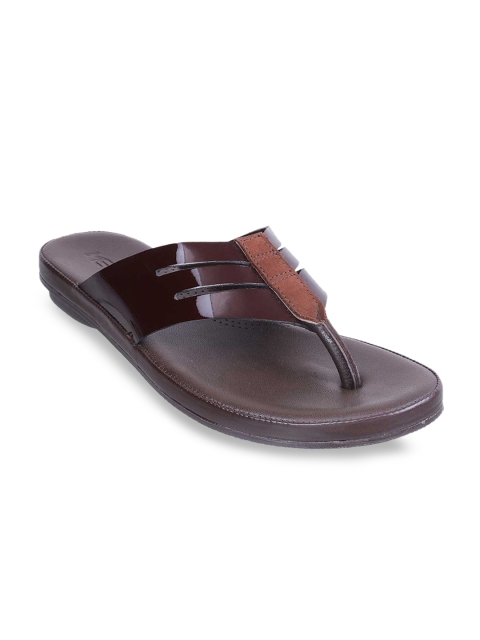 

Metro Men Brown Leather Comfort Sandals