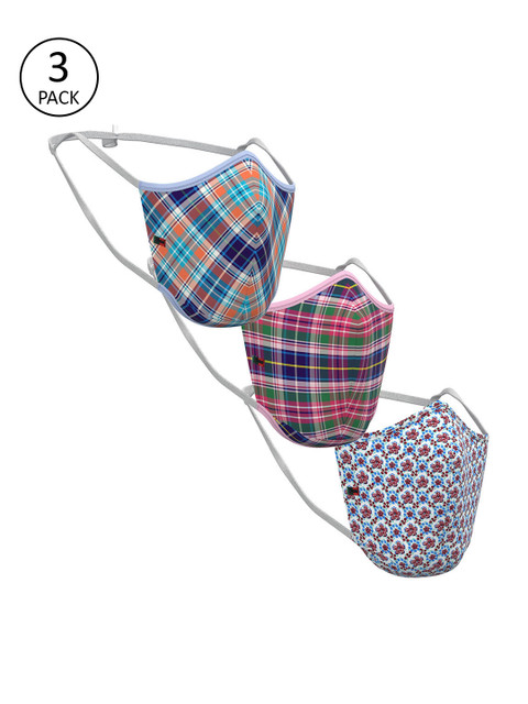 

Peter England Men Assorted Pack of 3 Reusable 3-Layers Outdoor Mask
