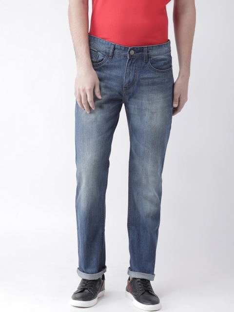 

FEVER Men Blue Straight Fit Mid-Rise Clean Look Jeans