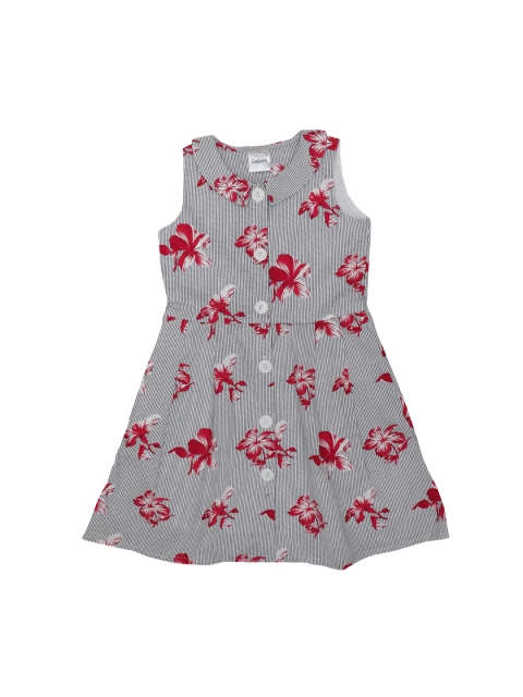 

Doodle Girls White & Red Printed Shirt Dress