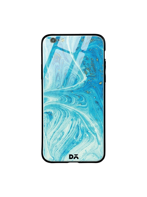 

DailyObjects Blue & White Marble Painting iPhone 6S Glass Case