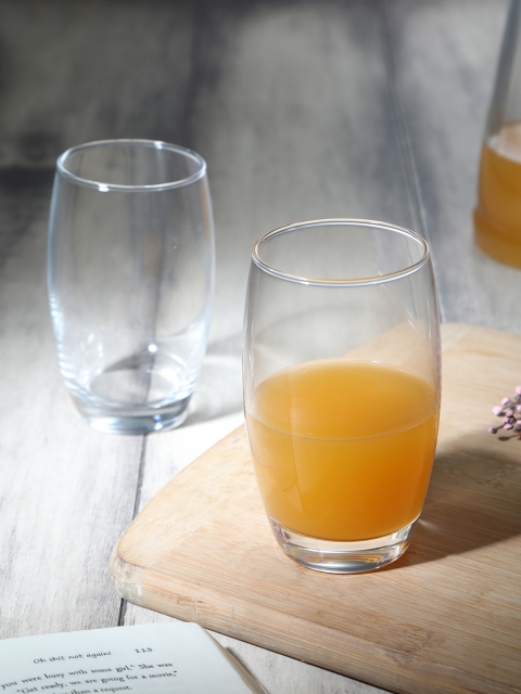 

Luminarc Set Of 6 Transparent Solid Goblet Glasses