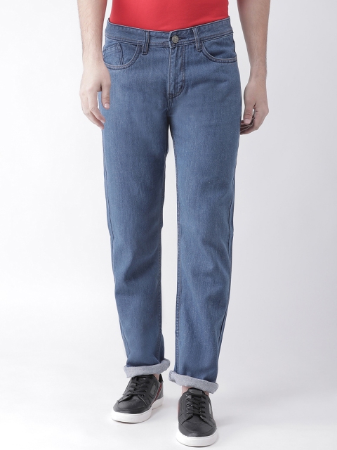 

FEVER Men Blue Straight Fit Mid-Rise Clean Look Jeans