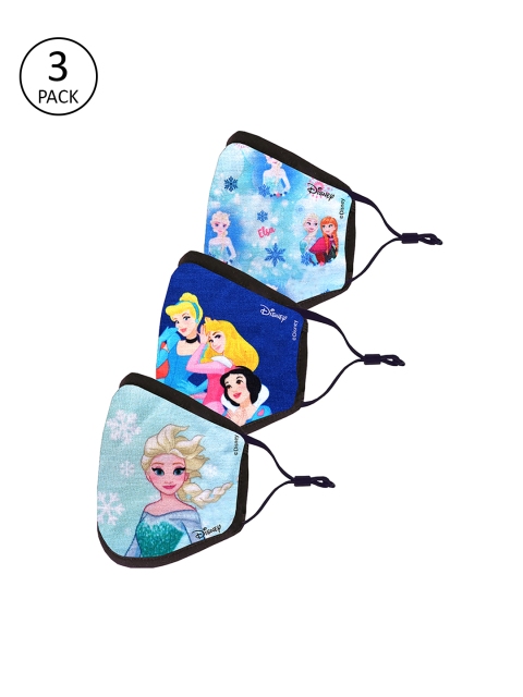 YK Kids 3 Pcs 3-Ply Reusable Outdoor Face Masks, Multi
