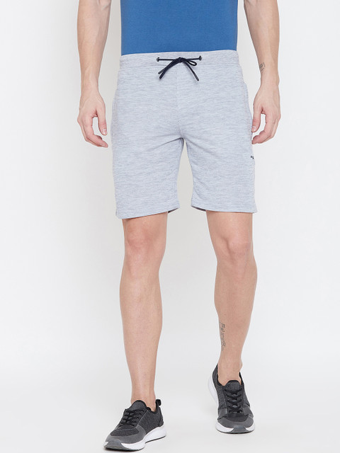 

Okane Men Blue Solid Regular Shorts