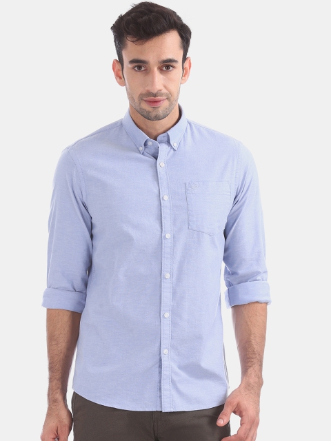 

Arrow Men Blue Slim Fit Solid Casual Shirt