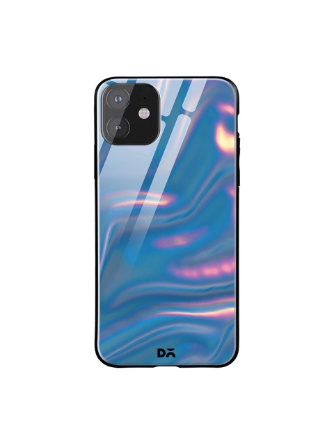 

DailyObjects Blue & Pink Holo Satin iPhone 11 Glass Case