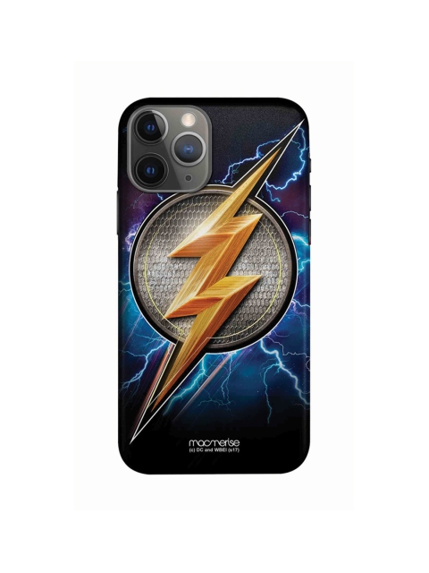 

macmerise Blue & Yellow Flash Storm Flash Anti Slip Grip iPhone 11 Pro Max Back Cover