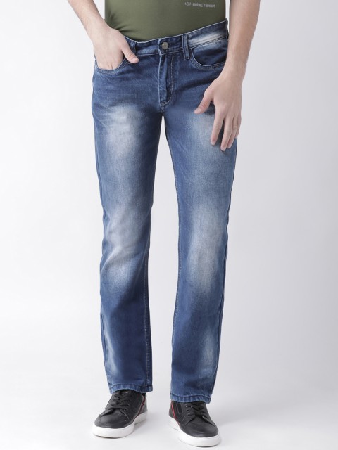 

FEVER Men Blue Straight Fit Mid-Rise Clean Look Jeans