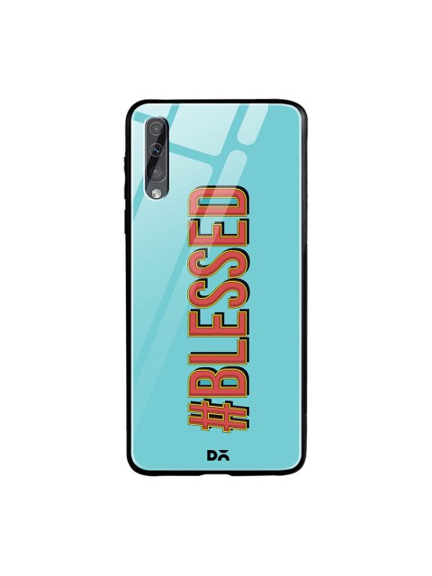

DailyObjects Blue & Red Blessed Samsung Galaxy A50s Glass Case Cover