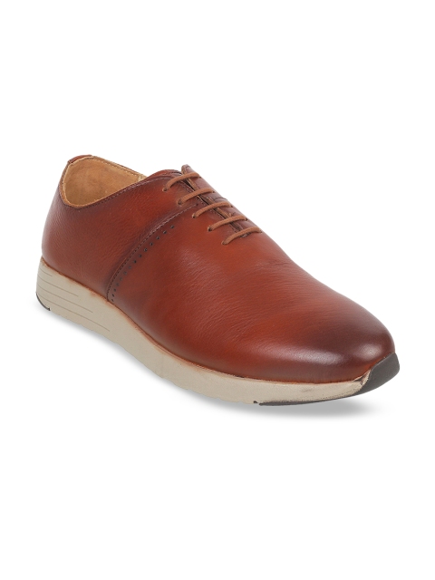 

Mochi Men Brown Leather Sneakers