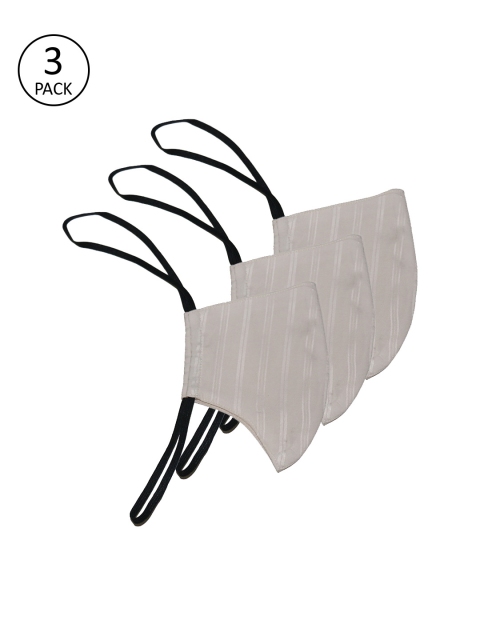 

The Vanca Unisex 3 Pcs Beige 3 Ply Reusable Protective Outdoor Masks