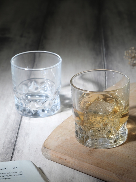 

Luminarc Set Of 6 Transparent Solid Sancy Old Fashion Tumblers