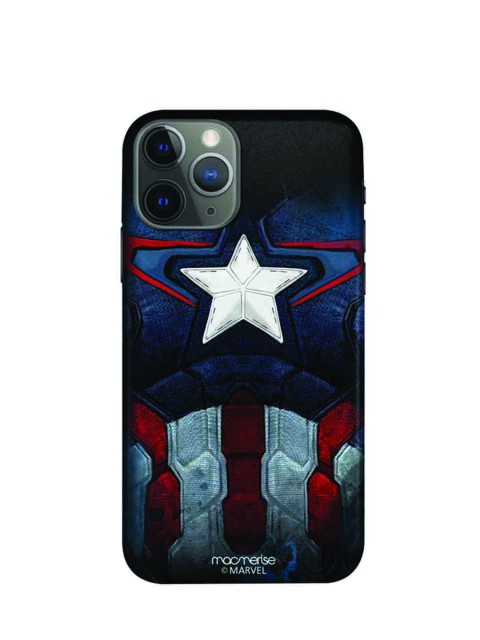 

macmerise Navy Blue & Red Captain America iPhone 11 Pro Max Mobile Case