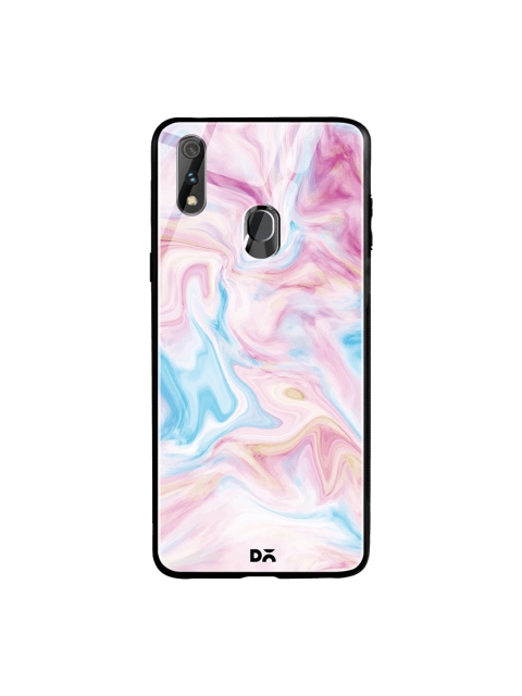 

DailyObjects Unisex Pink & Blue Pastel Marble Oppo Realme 3 Pro Glass Case