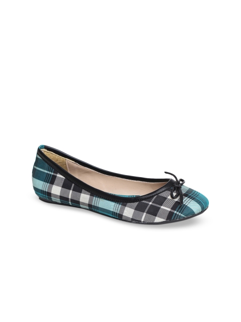 

Bruno Manetti Women White & Back Printed Ballerinas