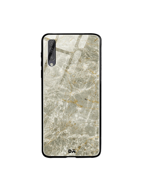 

DailyObjects Grey & Yellow Marble Samsung Galaxy A70S Glass Mobile Cover