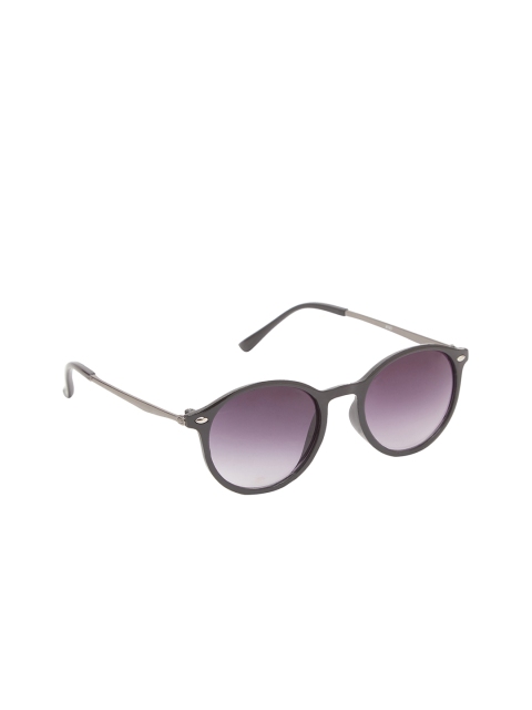 

VAST Unisex Round UV Protected Sunglasses Downtown_round_SHINY_BLACK_GUN, Purple