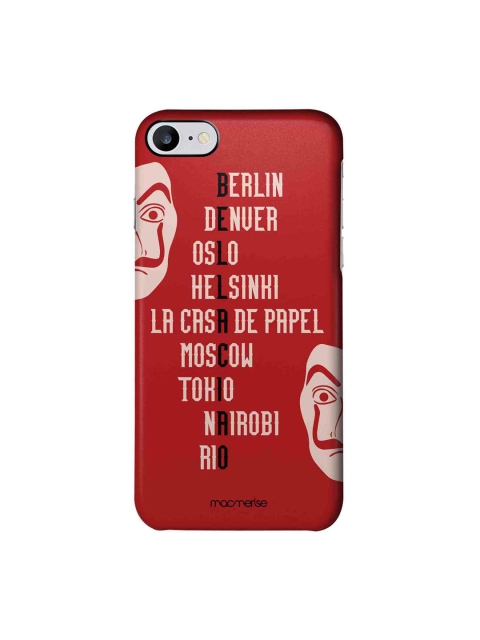 

macmerise Red & Beige The Heist Squad iPhone 7 Mobile Case