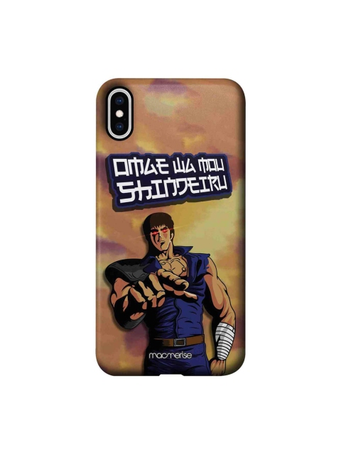 

macmerise Brown & Blue Serious Kenshiro Printed iPhone XS Max Case