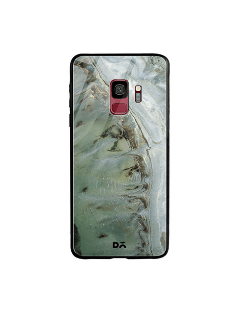 

DailyObjects Sea Green & Brown Beach Marble Samsung Galaxy S9 Glass Case