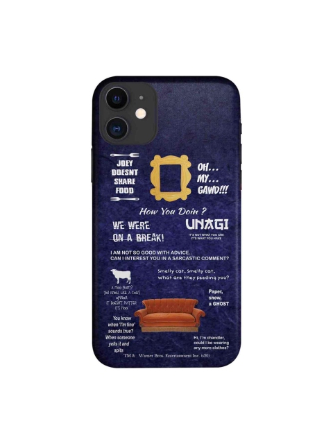 

macmerise Blue & Brown Friends Essentials iPhone 11 Case