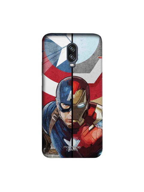 

macmerise Blue & Red Man vs Machine Captain America Marvel Civil War OnePlus 6T Case