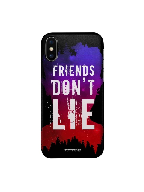 

macmerise Blue & Red Friends Dont Lie iPhone X Case