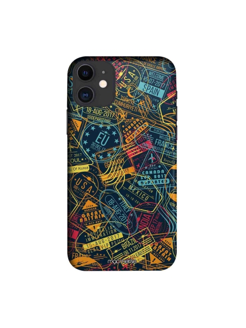

macmerise Blue & Yellow Immigration Stamps Neon Pro iPhone 11 Case