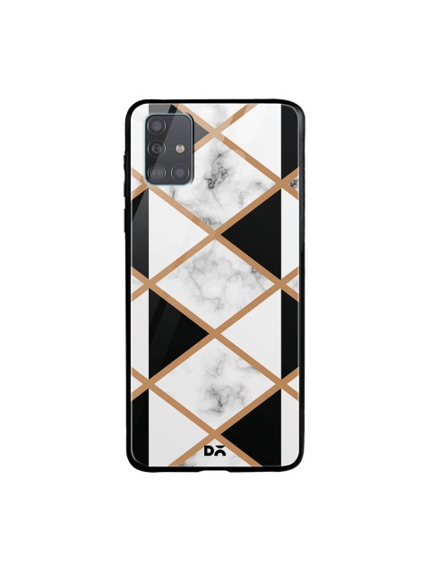 

DailyObjects White & Black Marble III 50 Samsung Galaxy A51 Glass Case