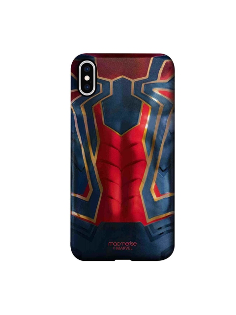 

macmerise Red & Navy Blue Spiderman Suit iPhone Xs Max Mobile Case