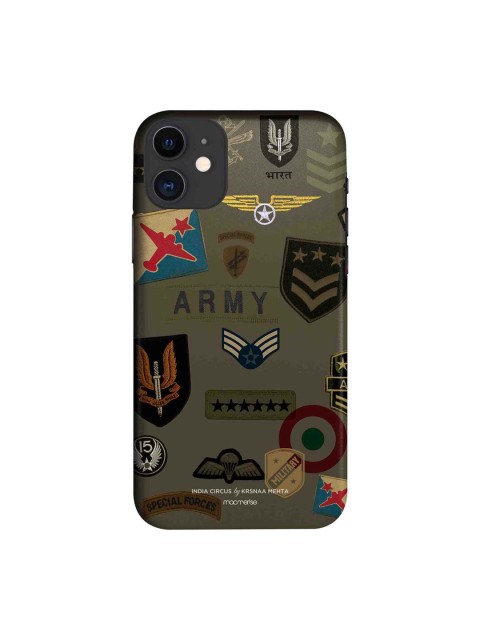 

macmerise Olive Green & Black Roger That iPhone 11 Case