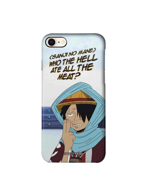 

macmerise Black & White Sanji D Luffy iPhone 8 Case, Blue