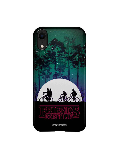 

macmerise Green & Black The Gang Of Hawkins iPhone XR Mobile Case