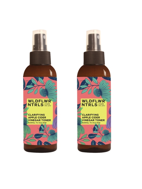 

Wildflower Naturals Set Of 2 Clarifying Apple Cider Vinegar Toner 200 ml, Red