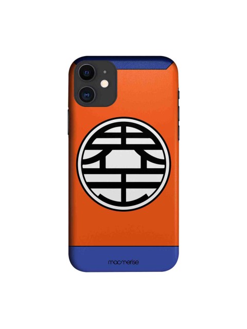 

macmerise Orange & White King Kai Crest Printed iPhone 11 Case