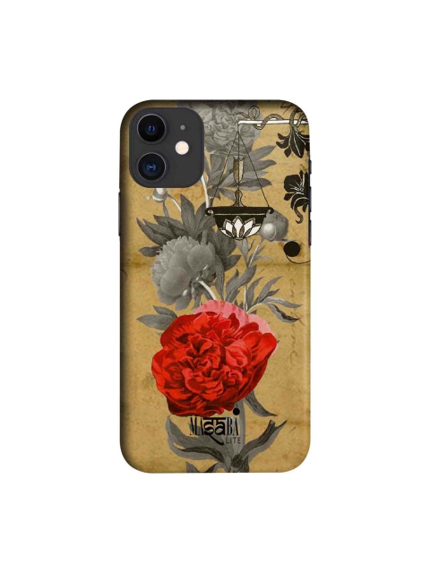 

macmerise Brown & Grey Masaba Floral Scale iPhone 11 Case