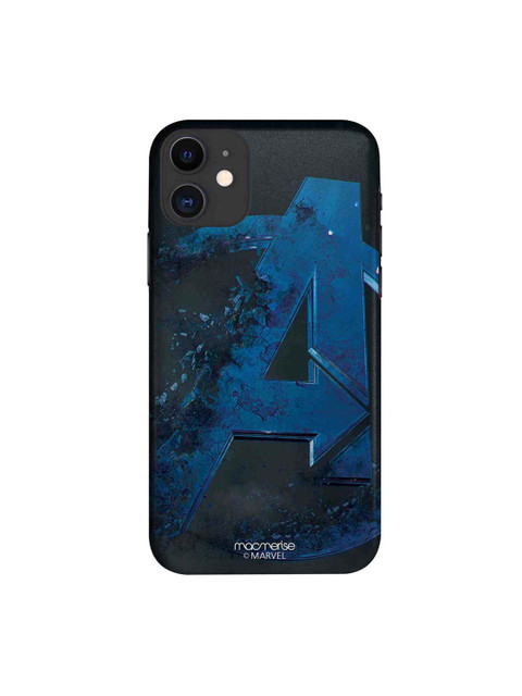 

macmerise Teal Blue & Black Endgame Logo iPhone 11 Case