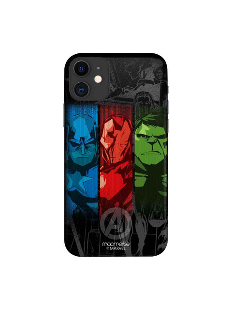 

macmerise Black & Red Avengers Sketch iPhone 11 Case