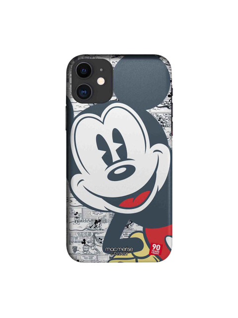 

macmerise Black & White Mickey Comicstrip Printed iPhone 11 Case
