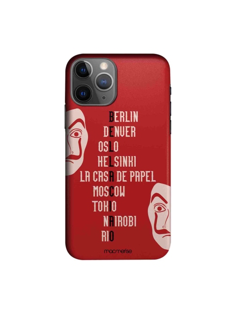 

macmerise Red & Pink The Heist Squad iPhone Printed 11 Pro Max Case